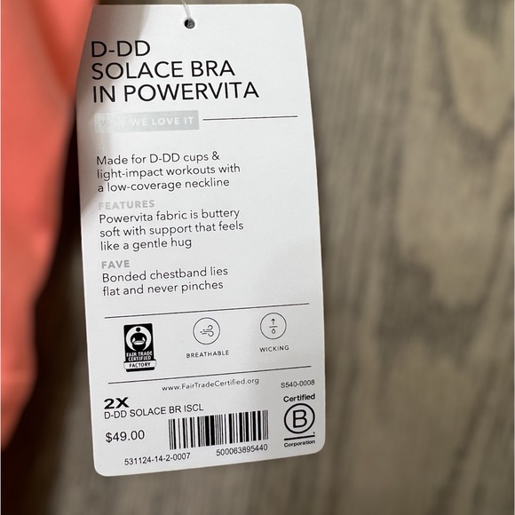 NWT athleta SOLACE BRA IN POWERVITA - Picture 7 of 7